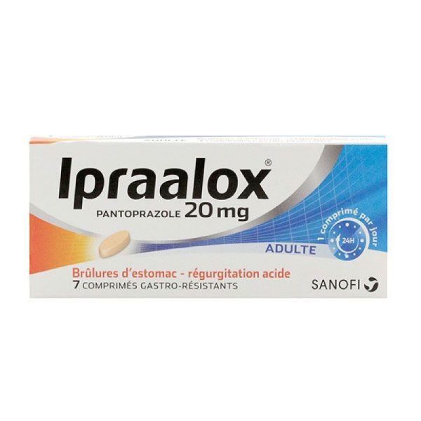 Ipraalox pantoprazole 20mg - 7 comprimés
