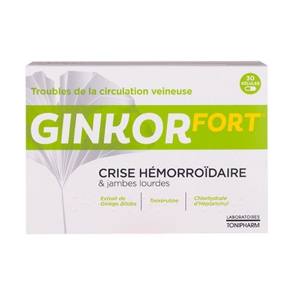 Ginkor Fort veinotonique 30 gélules