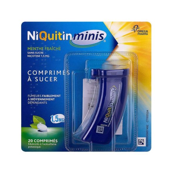 Niquitinminis 1,5mg S/suc Cp20
