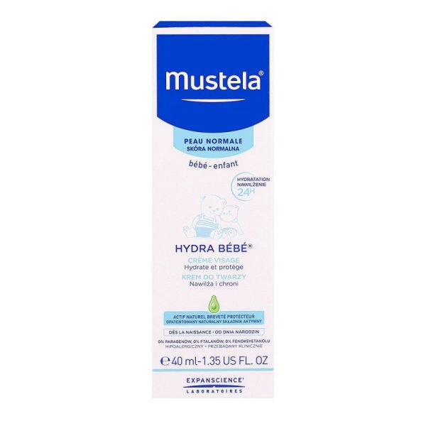 Mustela Hydra crème visage 40mL