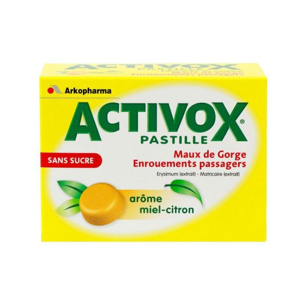 Activox miel citron 24 pastilles