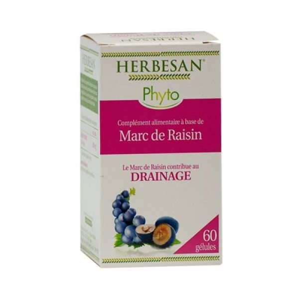 Herbesan Phyto Marc de Raisin  Drainage 60 gélules