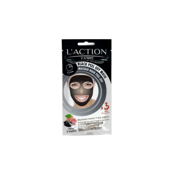 Masque noir peel off 3 sachets