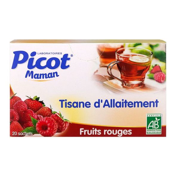 Picot maman tisane allaitement fruits rouges 20 sachets