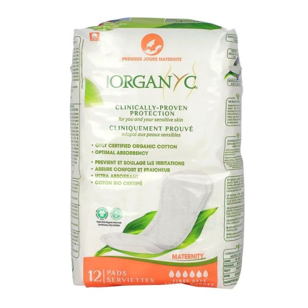 Organyc Serviettes Maternite 12