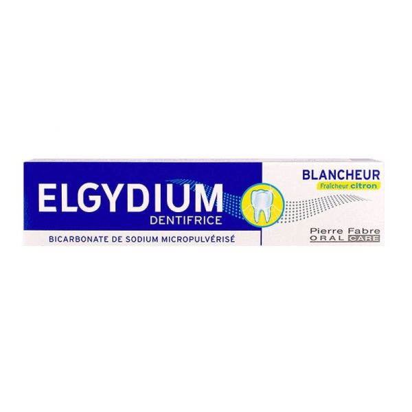 Elgydium dentifrice blancheur arôme citron 75mL