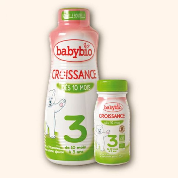 Babybio lait croissance liquide en bouteille 25cL