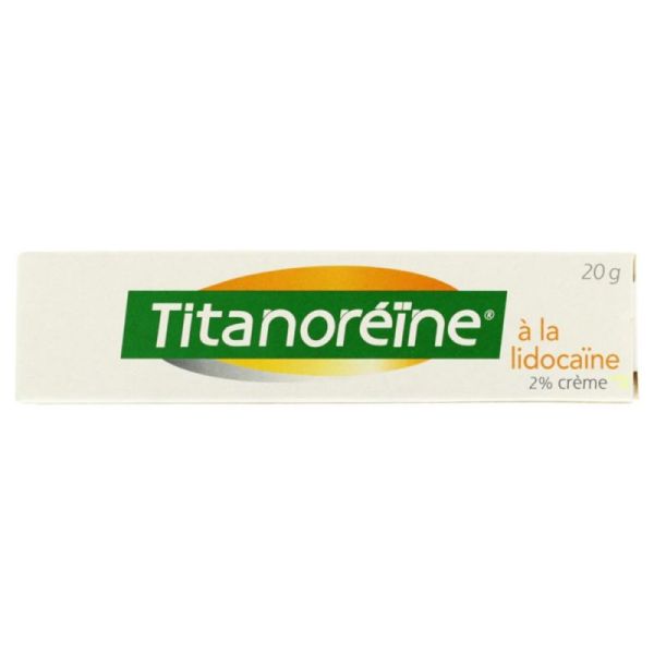 Titanoreïne Lidocaïne 2% Crème Rectale 20g