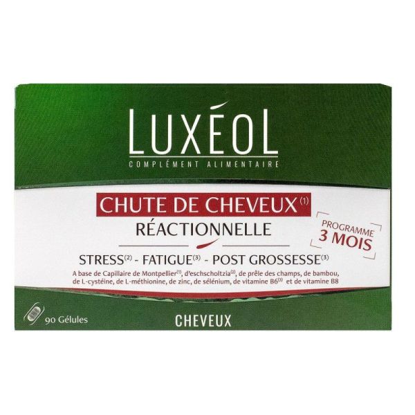 Luxeol Chute Cheveux Reactionnelle 90gelu