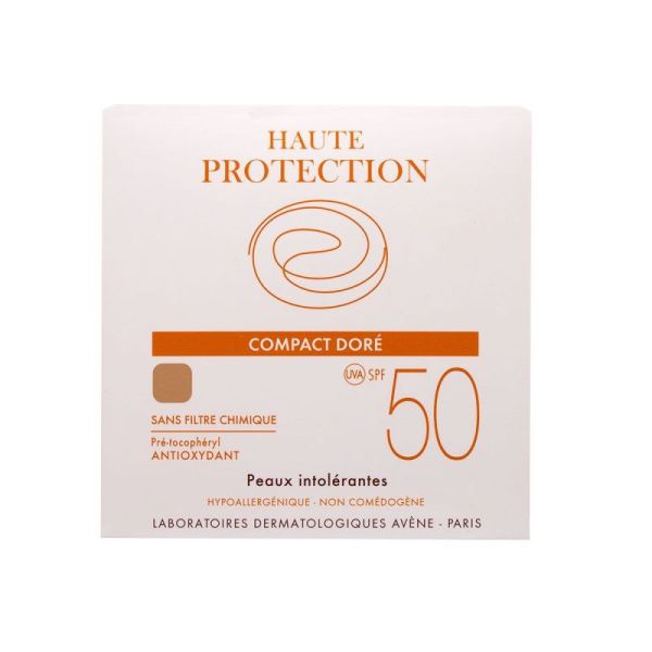 Crème compacte solaire teinte dorée 10g