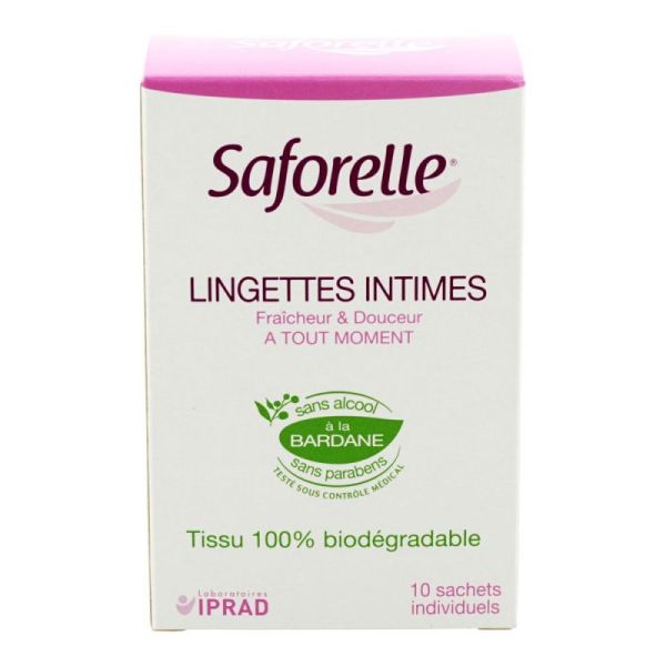 Saforelle Lingettes Individuelles Bt10