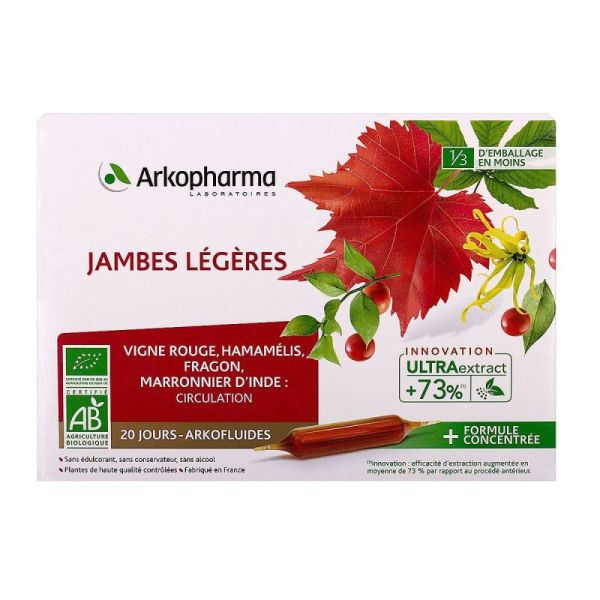 Arkofluide Bio Jambes Legeres B/20amp