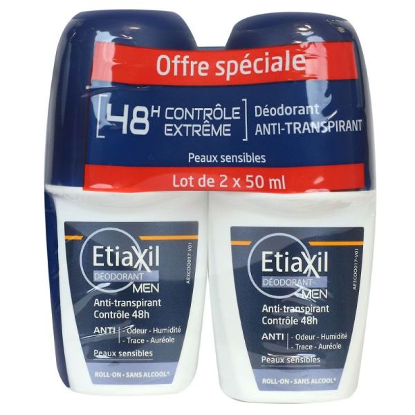 Etiaxil Roll- On Homme 72h Lot2