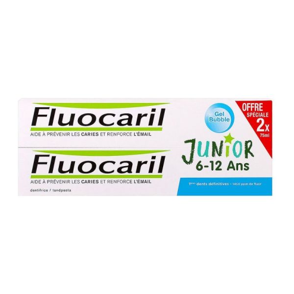 Fluocaril Junior 6/12ans Bub 2x75ml