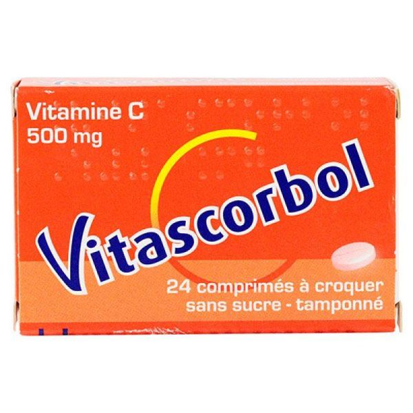 Vitascorbol 24 comprimés à croquer adulte