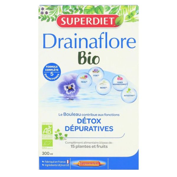 Drainaflore détox 20 ampoules