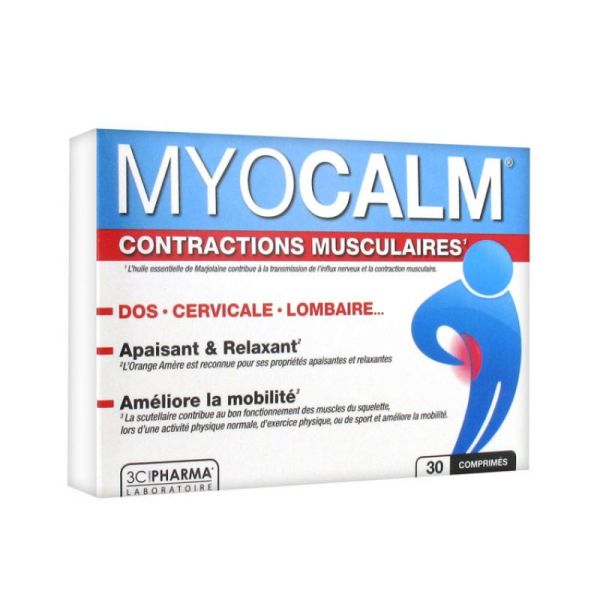 Myocalm contractures musculaires 30 comprimés