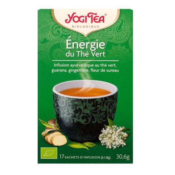 Infusions Yogi Tea énergie du thé vert x 17