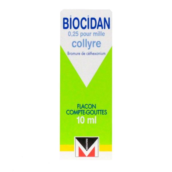 Biocidan 0,025% Collyre Fl/10ml