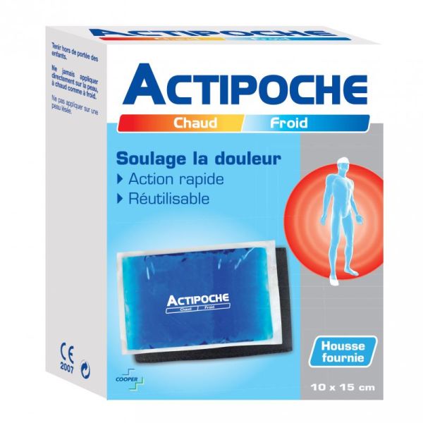 Actipoche coussin thermique chaud/froid 10x15cm