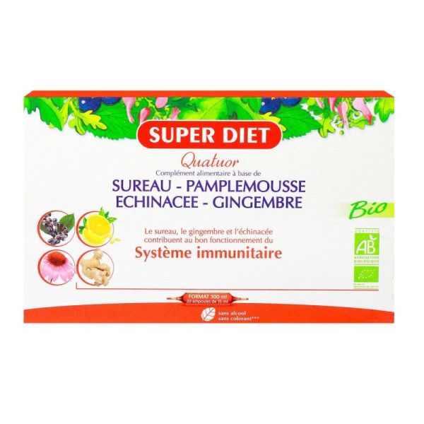 Superdiet Quatuor Immunite 20 Amp