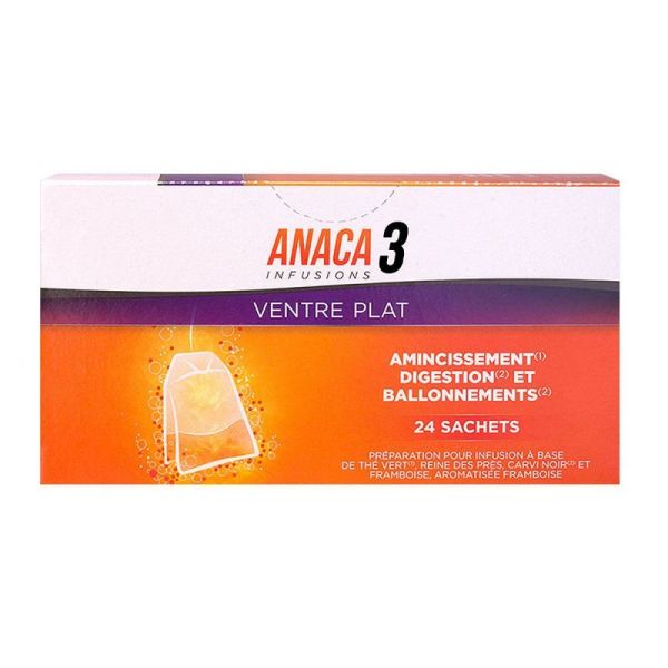 Anaca 3 Infusion Ventre Plat 24 Sachets