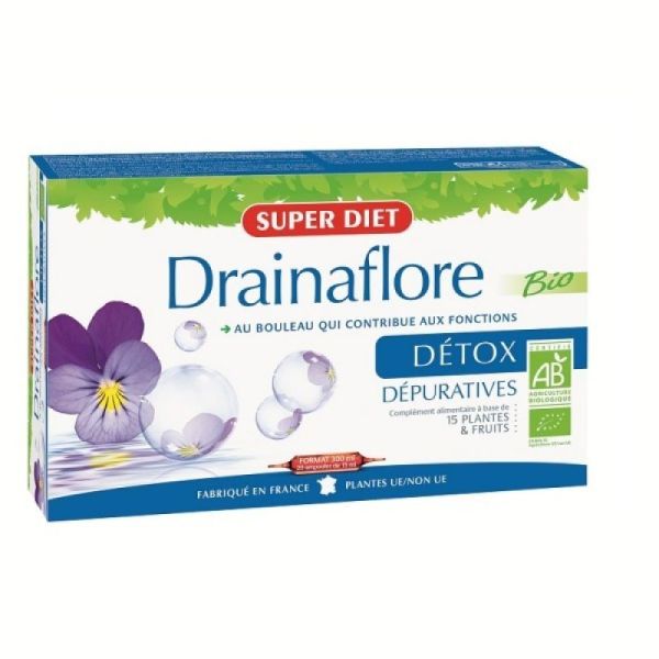 Drainaflore détox 20 ampoules