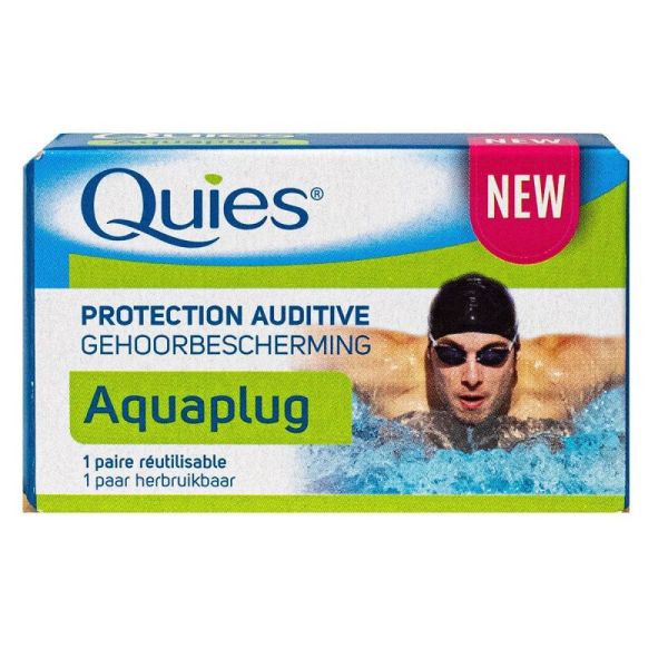 Aquaplug protection auditive 1 paire réutilisable