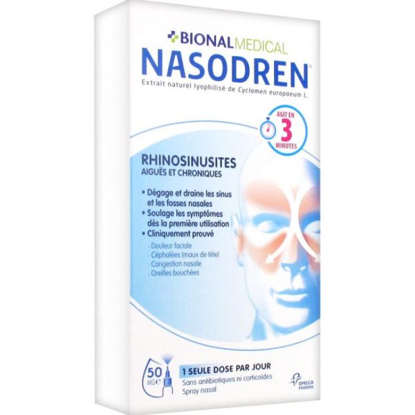 Nasodren spray nasal Bional Médical Omega Pharma