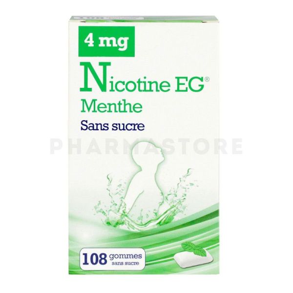 Gommes Nicotine EG menthe 4 mg - 108 gommes