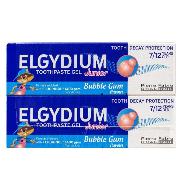 Elgydium Dentif Jun Bubble 7-12a 2x50ml