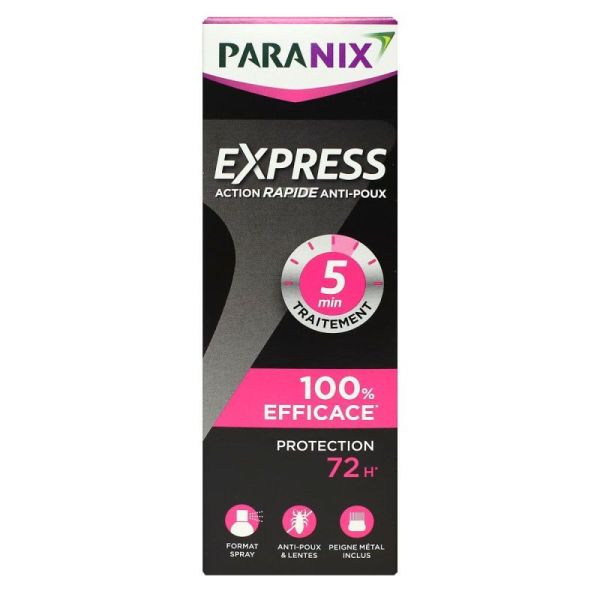Paranix Extra Poux Express 5Mn Spray100Ml