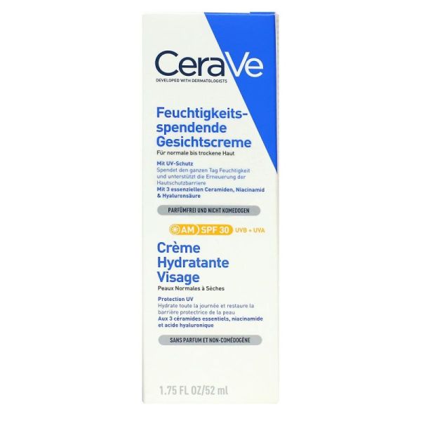 Cerave Cr Hydratante Visage Spf30 52Ml