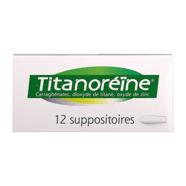 Titanoréine 12 suppositoires