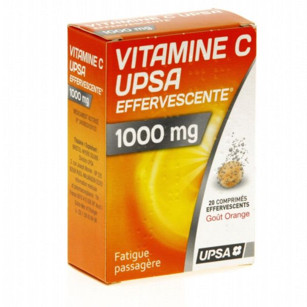 Vitamine C UPSA 500mg 30 comprimés à croquer