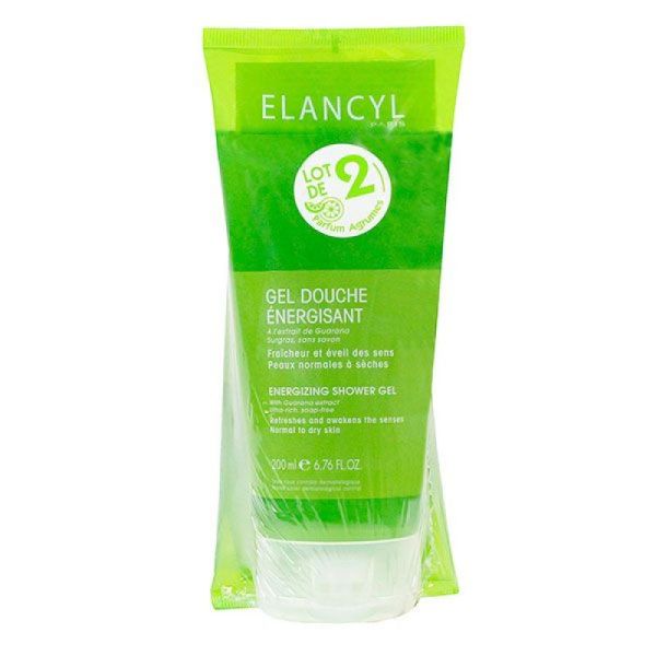 Gel douche énergisant Elancyl 2 x 200 ml 2 x 200ml Pharmarun