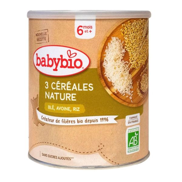Babybio 3 Cer Natur Ble Avoin Riz 6M 220G