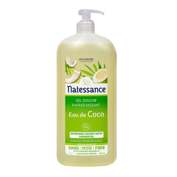 Natessance Gel Dch Eau Coco Rafraichis 1l