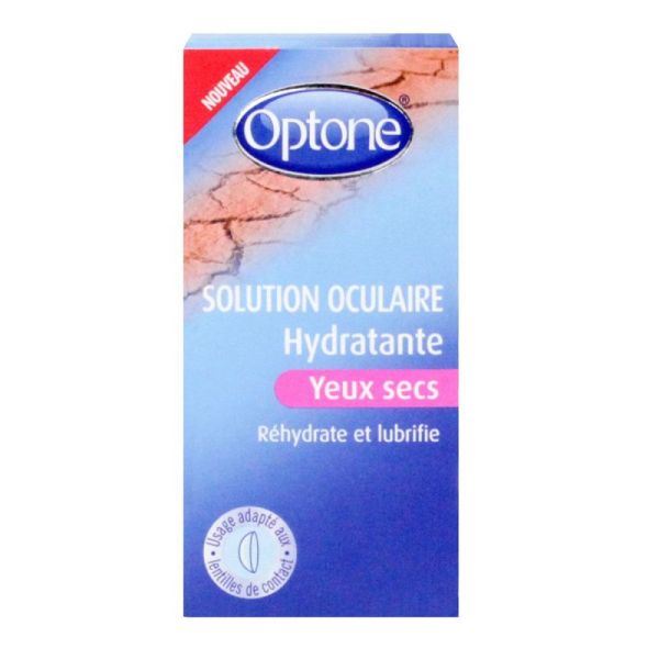 Optone Sol Occul Hydr Yeux Secs Fl10ml