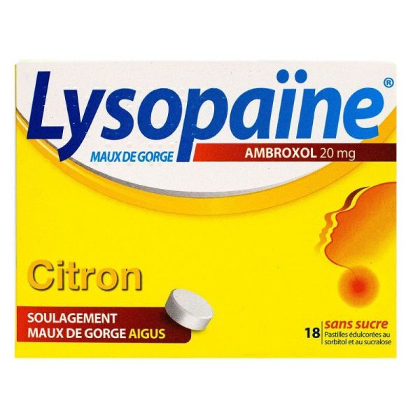 Lysopaine Citron Ambroxol 20mg S/s Past18