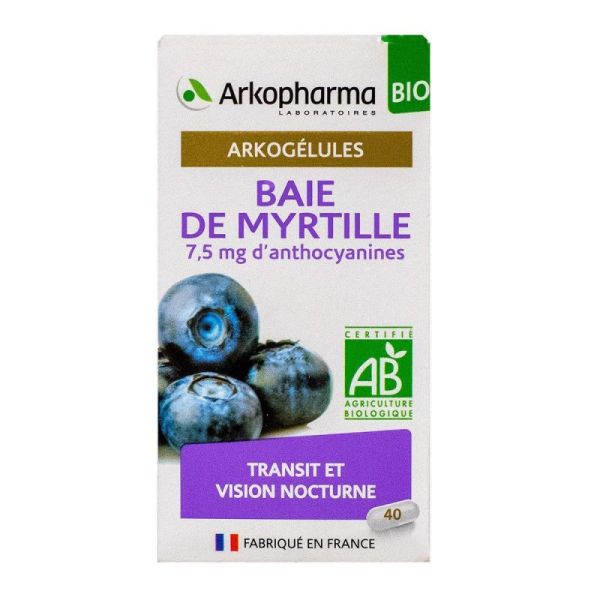 Arko Myrtille Baie  Bio Gelu 40