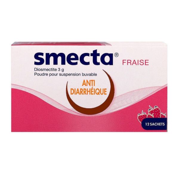 Smecta fraise 12 sachets Pharmarun