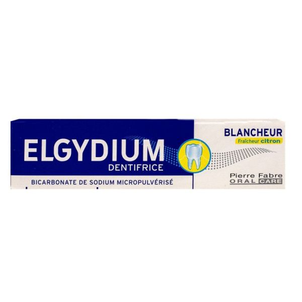 Elgydium dentifrice blancheur arôme citron 75mL