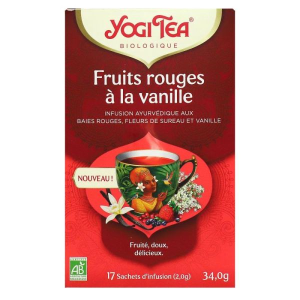 Yogi Tea Fruits Rouges A La Vanille 34G