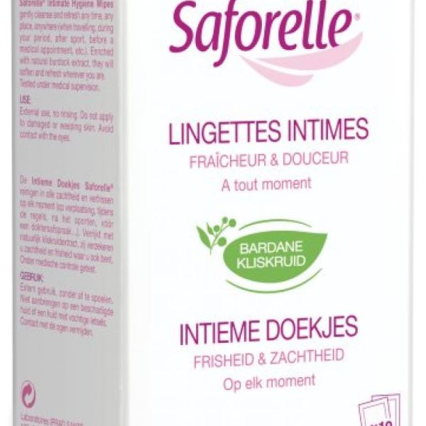 Saforelle Lingettes Individuelles Bt10