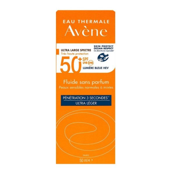 Avene Solaire 50 Fluide S/parf Tb50ml