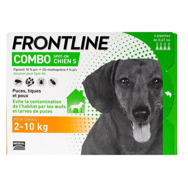 Frontline Combo Chien S 2-10 4 Doses