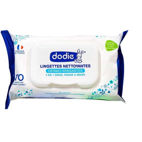 Dodie Lingettes Nett Douc 3en1 Nouv Formu