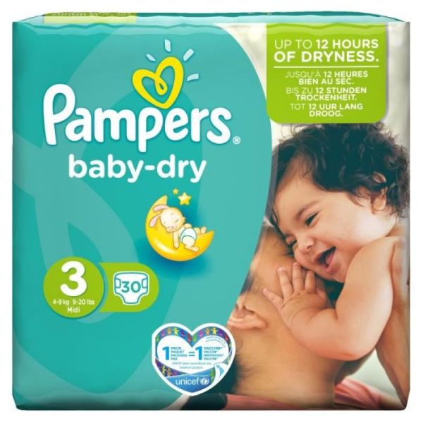 Pampers Baby-dry Midi T3 1x90