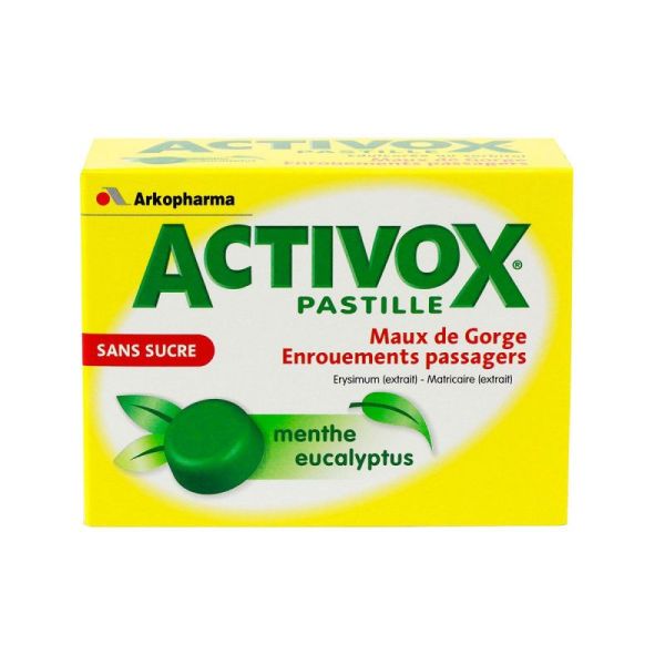 Activox menthe eucalyptus 24 pastilles